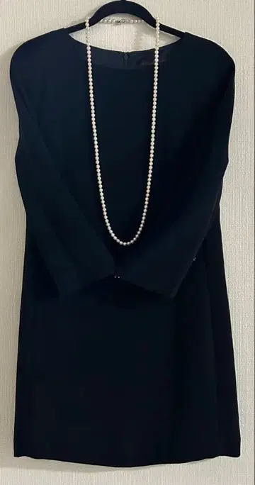 [ 미사용 ] TRUSSARDI JEANS 네이비 긴팔 원피스