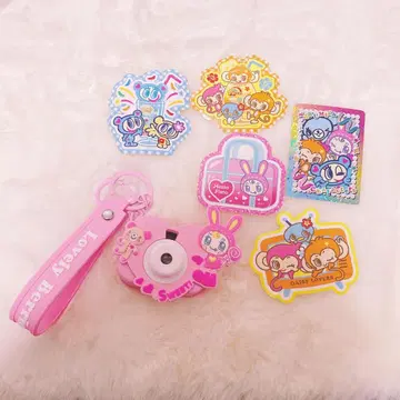 메조피아노 빛나는 그림 변환 토이 카메라 베리에짱과 나루미야 스티커 세트