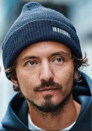 [ felkod(필코드) ] 비니 니트 캡 네이비