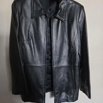 RAILROAD 블랙 가죽 자켓