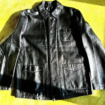 AVIREX U.S.A. 블랙 가죽 자켓 L