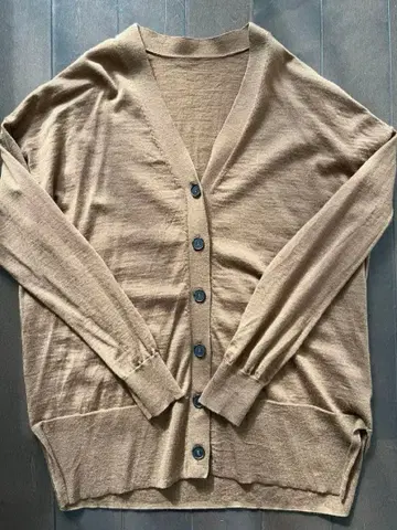 Spick and Span 카멜 V넥 가디건