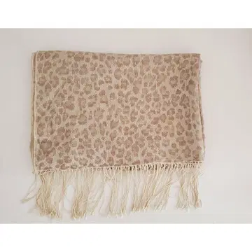 내추럴 베이직 레오파드 무늬 스톨
