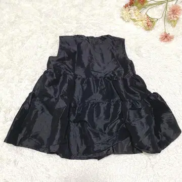 s.1032 슬리브리스 튜닉 플레어 블랙 성인 스타일 S 사이즈