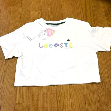 [ 미사용 새상품 ] LACOSTE ILLIT 콜라보 T셔츠 화이트