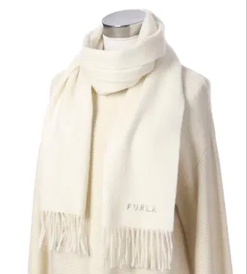 FURLA 프린지 머플러 울 100%