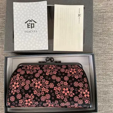 새상품 인덴야 인덴 가마구치 지갑 코인 케이스