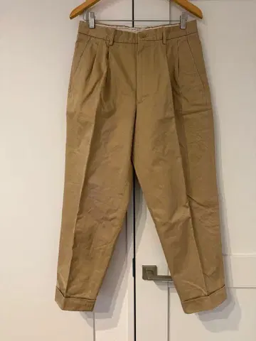 SCYE 사이 2턱 테이퍼드 치노 트라우저 팬츠 38