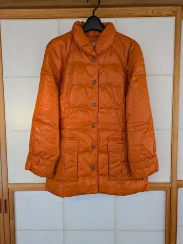 레나운 SOFILETA 다운 코트 경량 따뜻한 오렌지 M
