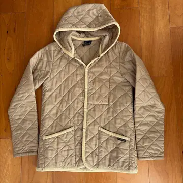 LAVENHAM 후드 부착 퀼팅 자켓 38