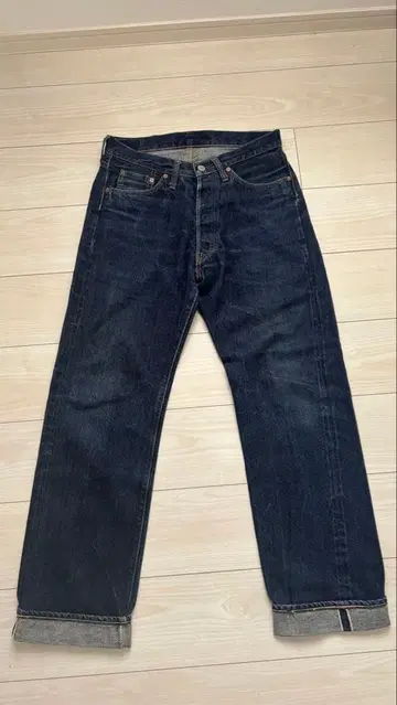 DENIME 다크 블루 스트레이트 데님