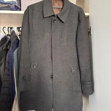 Wilkes Bashford 울 피코트 그레이