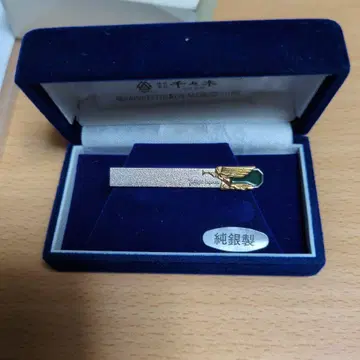 순은제 깃털 모티브 넥타이핀