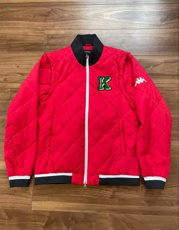 Kappa Italia 퀼팅 자켓 빨간색