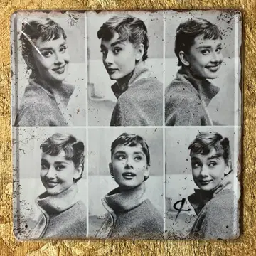 대형 오드리 헵번 사진 콜라주