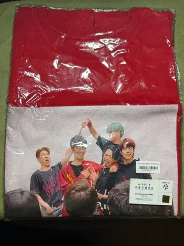 N.Flying 승협 캠핑 승켐 셔츠 빨간색