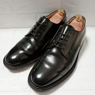 REGAL 플레인토 가죽 신발 블랙 26 폭넓음