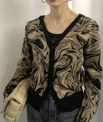 Ameri 2WAY MARBLE PETIT KNIT