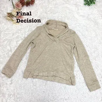 s.1753 [파이널 디시전] 긴팔 카슈쿨 니트 베이지 계열