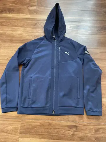 PUMA 후드 부착 자켓 네이비