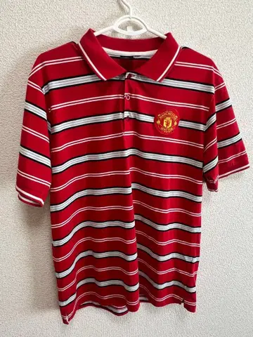 맨체스터 유나이티드 스트라이프 피케 셔츠