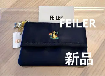 [ 미사용 새상품 ] 하이디 티슈 파우치 네이비 자수 페이러 FEILER