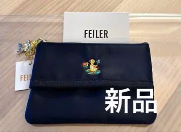[ 미사용 새상품 ] 하이디 티슈 파우치 네이비 자수 페이러 FEILER