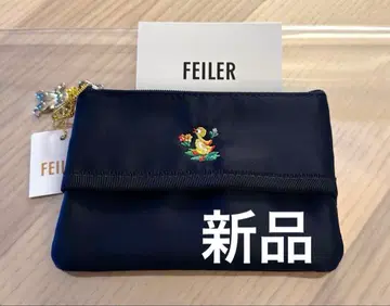 [ 미사용 새상품 ] 하이디 티슈 파우치 네이비 자수 페이러 FEILER