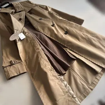 새상품 아오야마 양복 취업 활용 베이지 트렌치코트 사이즈 15