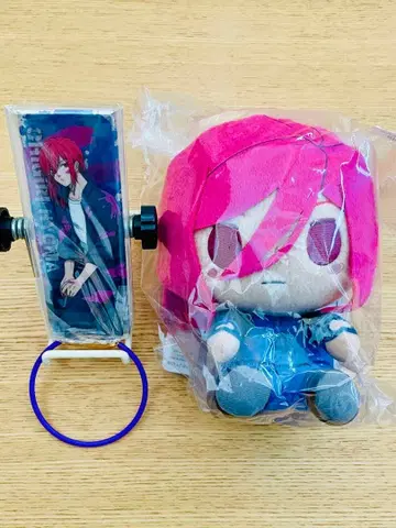 블루 록 치기리 GIGO 한정판 롱 스퀘어 배지 쵸코놋코 봉제 인형