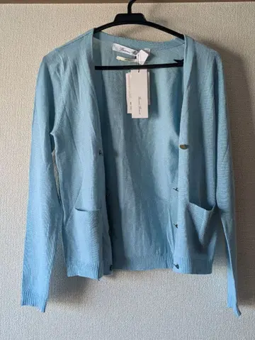 미사용 새상품 bammenbanntt 스카이블루 가디건 사이즈 38