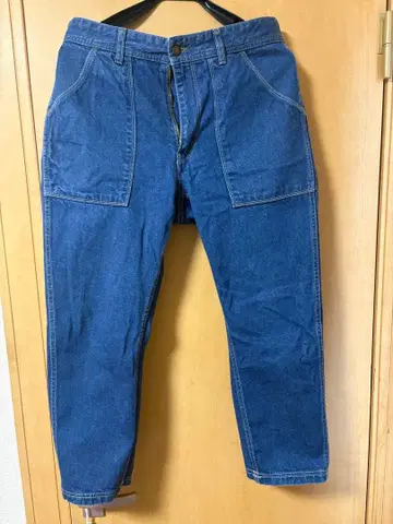 GO HEMP 다크 블루 카고 데님 팬츠