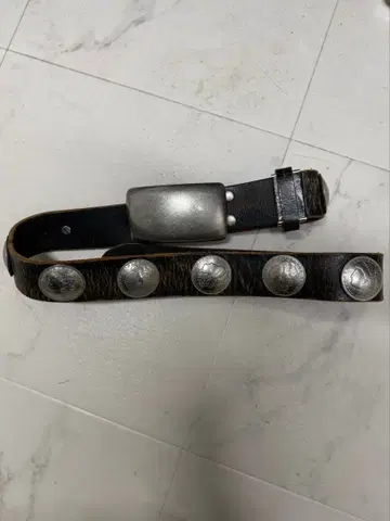 JACKROSE 메탈 버클 가죽 코인 벨트