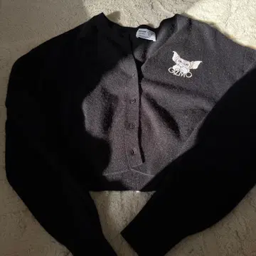 snidel 스나이델 폭스 혼방 그렘린 콜라보 가디건