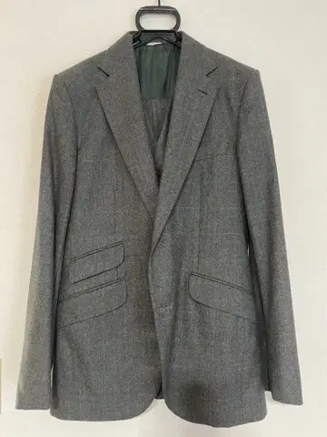 HUSBANDS 체크 쓰리피스 수트