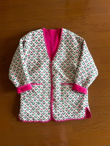 Freada 리버서블 벨로아 퀼트 코트 새상품