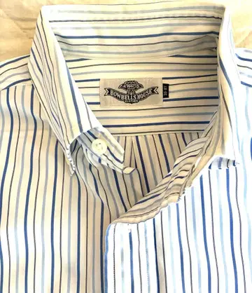 가마쿠라 셔츠 39-87 블루 계열 스트라이프