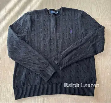 POLO 랄프 로렌 스테디셀러 인기 레어 컬러 케이블 니트 스웨터