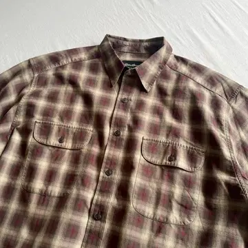 Eddie bauer 00s 옴브레 체크 셔츠