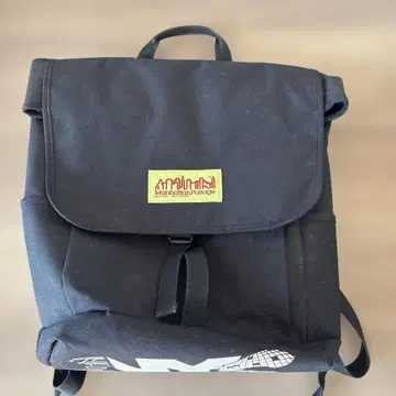 Manhattan Portage 블랙 백팩 NYC 로고