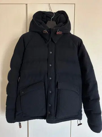 BROWN by 2-tacs 후드 부착 다운 자켓 블랙