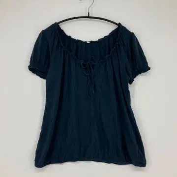 MUJI 무인양품 네이비 반팔 상의 L 사이즈