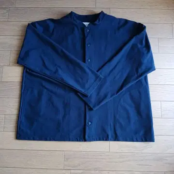 grin 마오 칼라 자켓 네이비