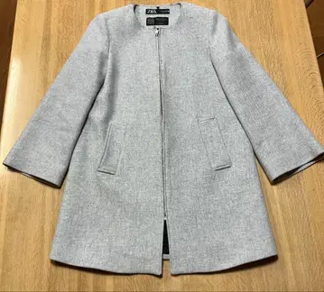 ZARA 자라 그레이 롱 코트 M