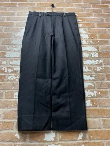 00s 울 슬랙스 슬랙스 체크 슬랙스 블랙 와이드 슬랙스