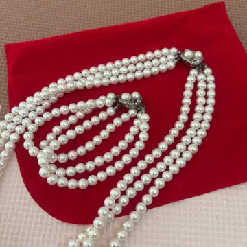 3연 목걸이 팔찌