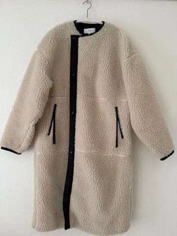 HYKE 롱 보아 코트 사이즈 1