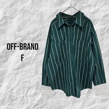 그린 스트라이프 긴팔 셔츠 FREE