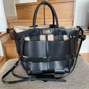 ZANCHETTI 미디 쇼퍼 블랙 백