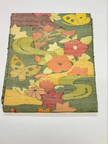 나고야 오비 꽃과 나비 무늬